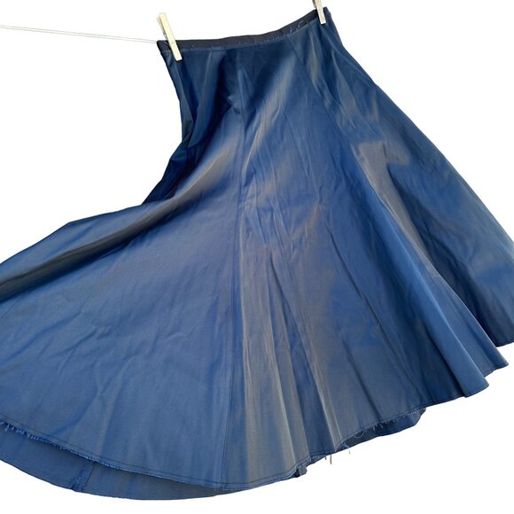 Elizabeth and James Ellen Custom Tech Twill Navy Blue Skirt Size 4 - Picture 9 of 9